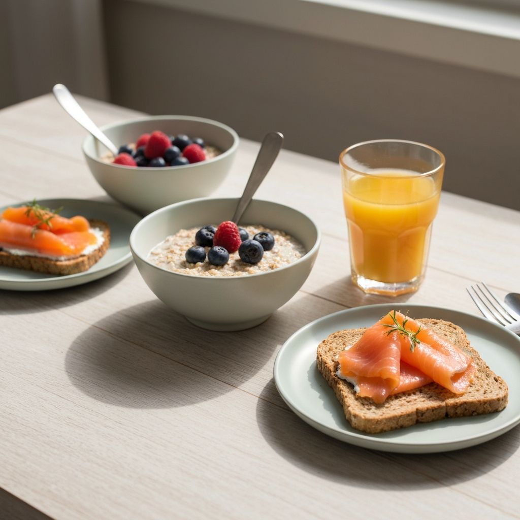 Daglig balanserad matkombination